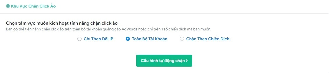 Nhiều phương pháp chặn Click ảo