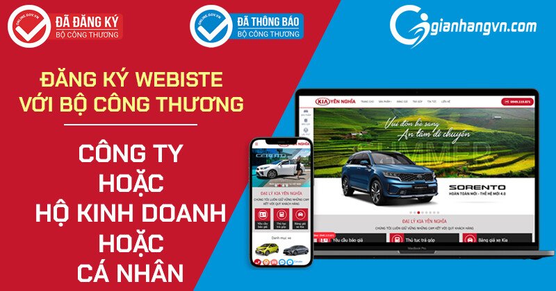 Hướng dẫn đăng kí website bán hàng với Bộ Công Thương