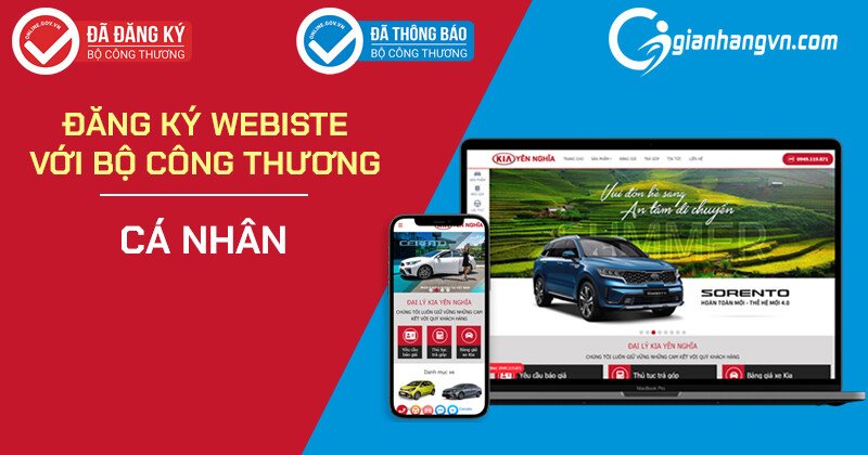 Hướng dẫn đăng kí website bán hàng với Bộ Công Thương đối với quyền sở hữu của cá nhân