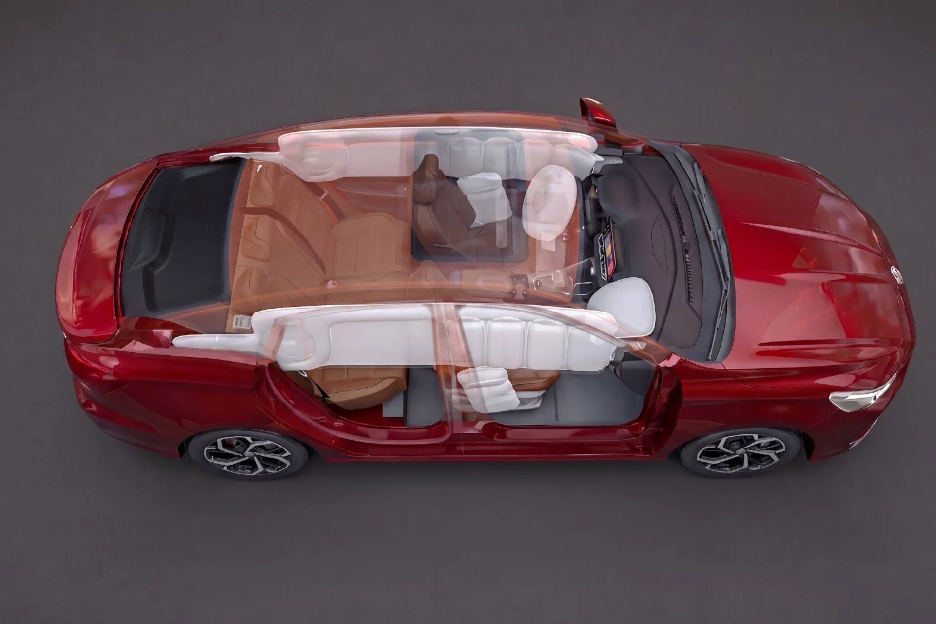Hệ thống 6 túi khí an toàn bảo vệ toàn diện bên trong MG GT 1.5T Premium