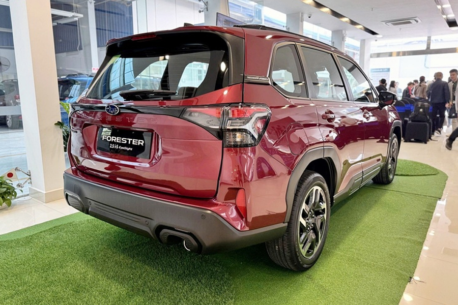 Đuôi xe phong cách cứng cáp và vạm vỡ